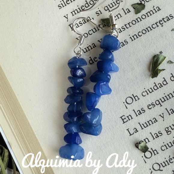 Alquimia Blue Filigree Earrings - Picture 1 of 1